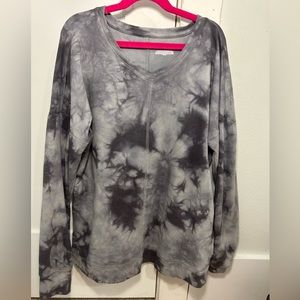 Tie dye grey crewneck jacket